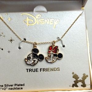 Disney True Friends Mickey & Minnie Mouse Necklace